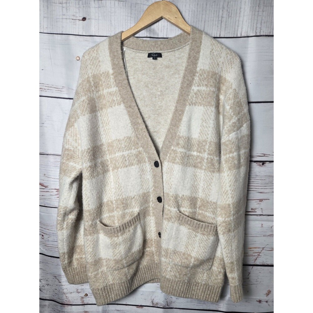 Rails Womens Sweater Size Large Ivory Sand Runi Oversized Cardigan Buttons Cozy